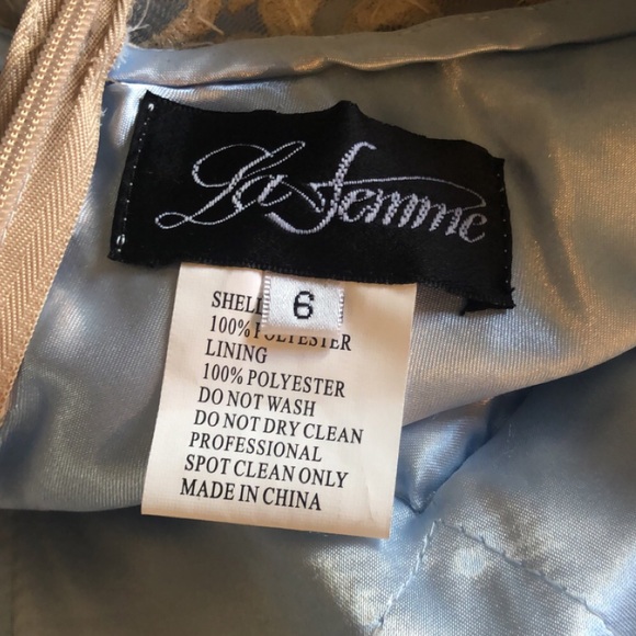 BNWT La Femme chiffon gown - Picture 11 of 12